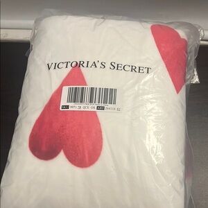 Victoria's Secret Red Heart Blanket